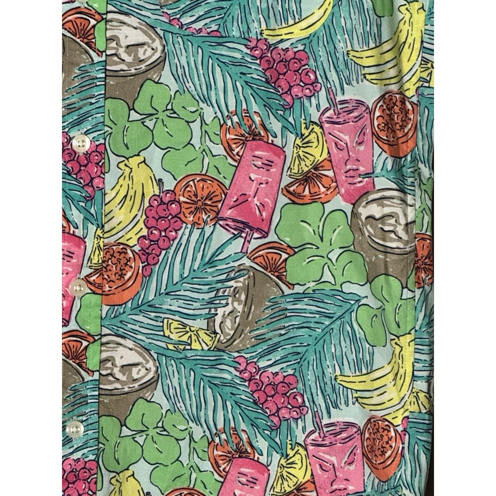 Vineyard Vines Mens Classic Fit Murray Shirt Tropical Drink Print Button Sz XS - Picture 2 of 5